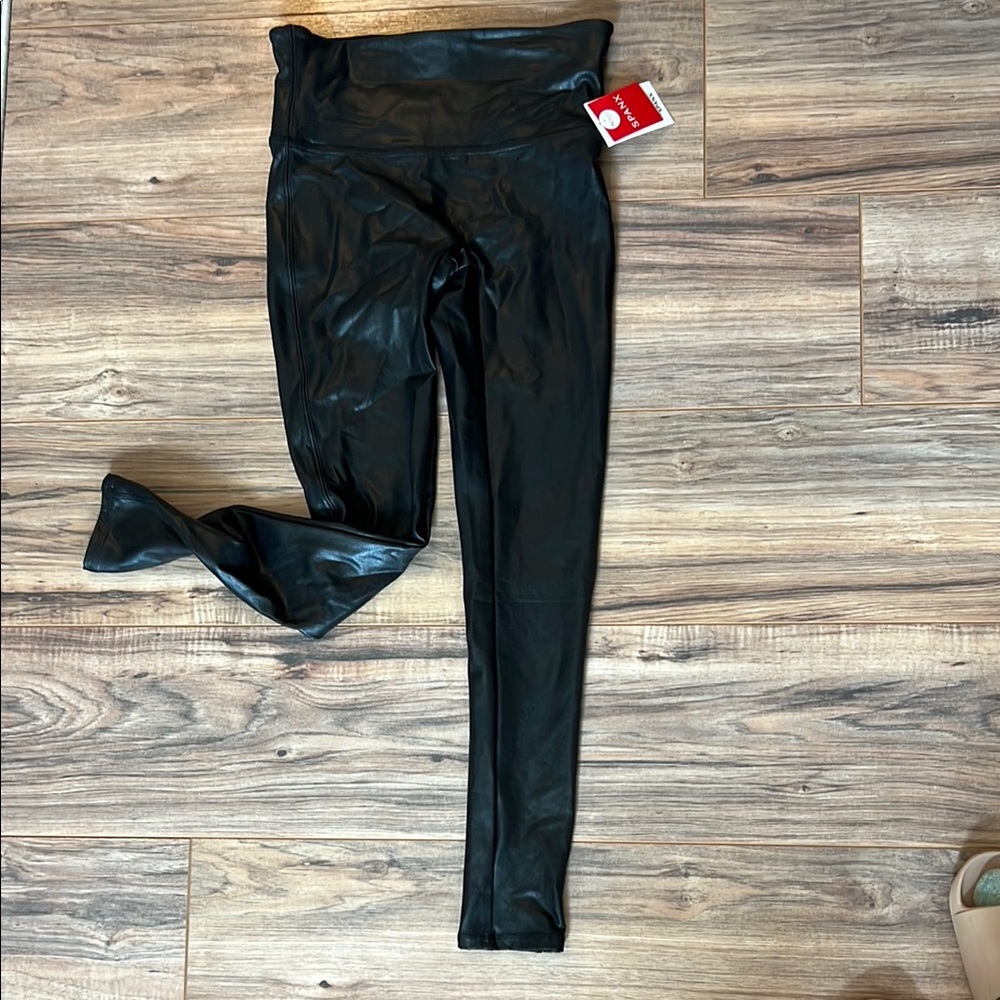 Black Faux Leather Leggings
